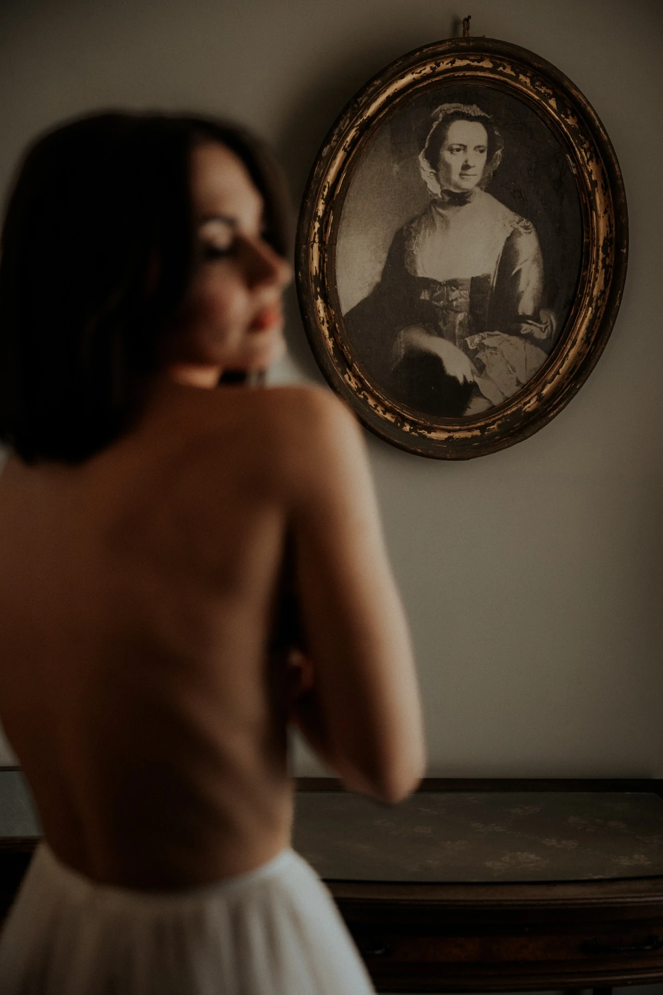 Il ritratto della sposa durante i preparativi