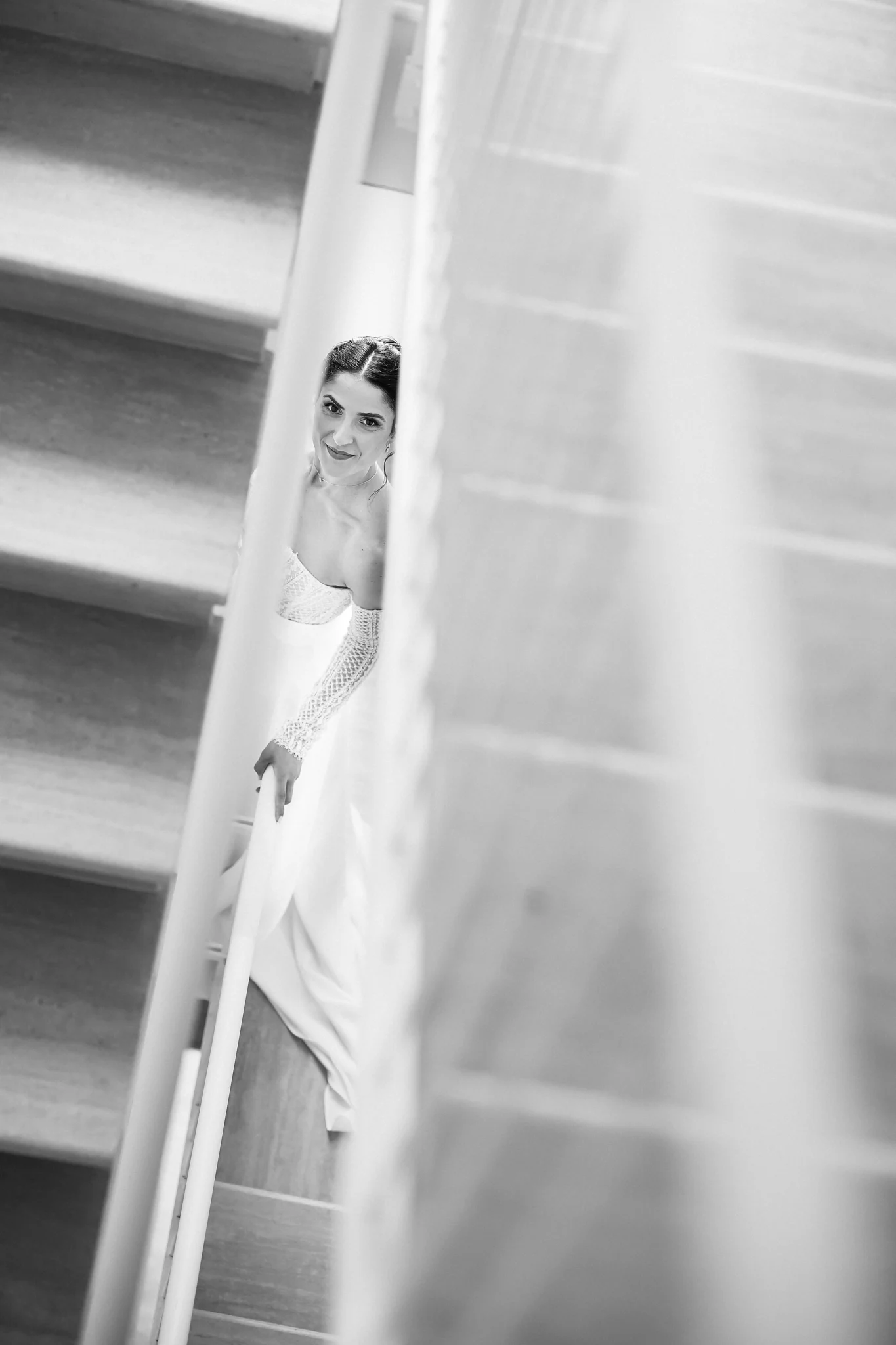Valentina tra le linee della scala