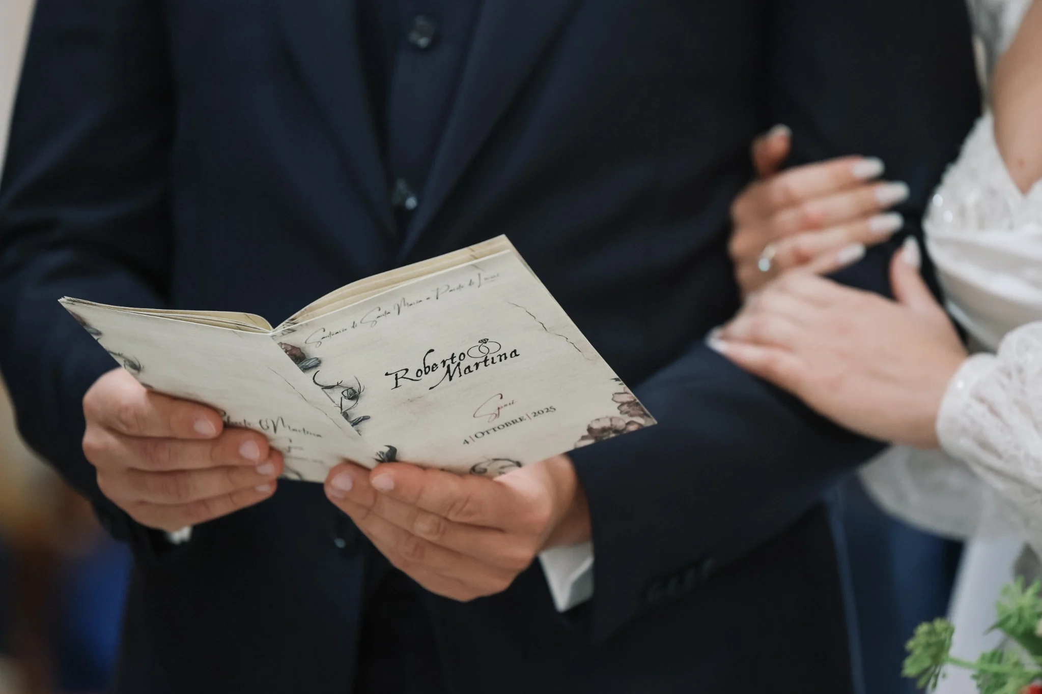 La cerimonia — Roberto e Martina