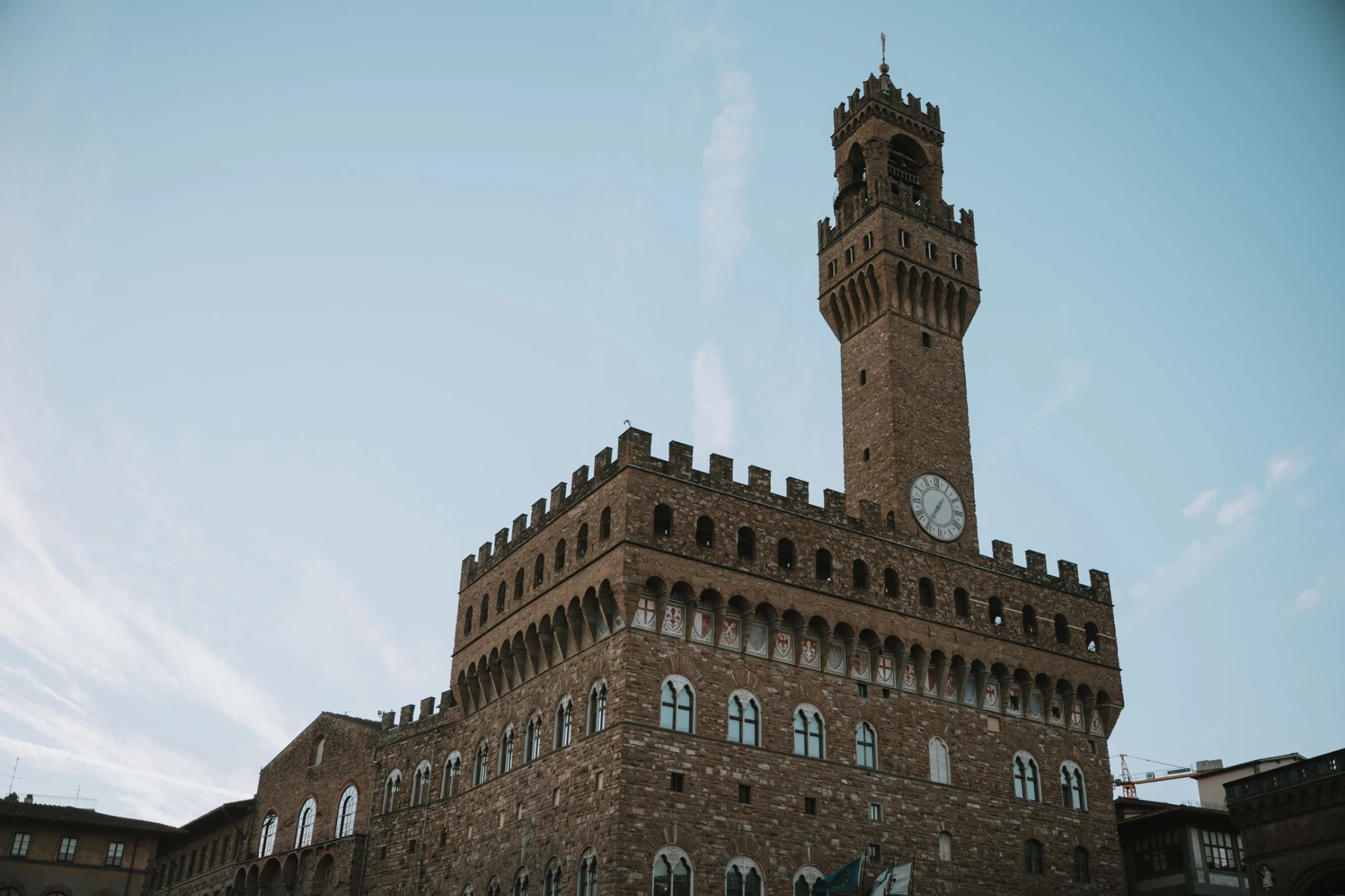 La torre di Palazzo Vecchio a Firenze