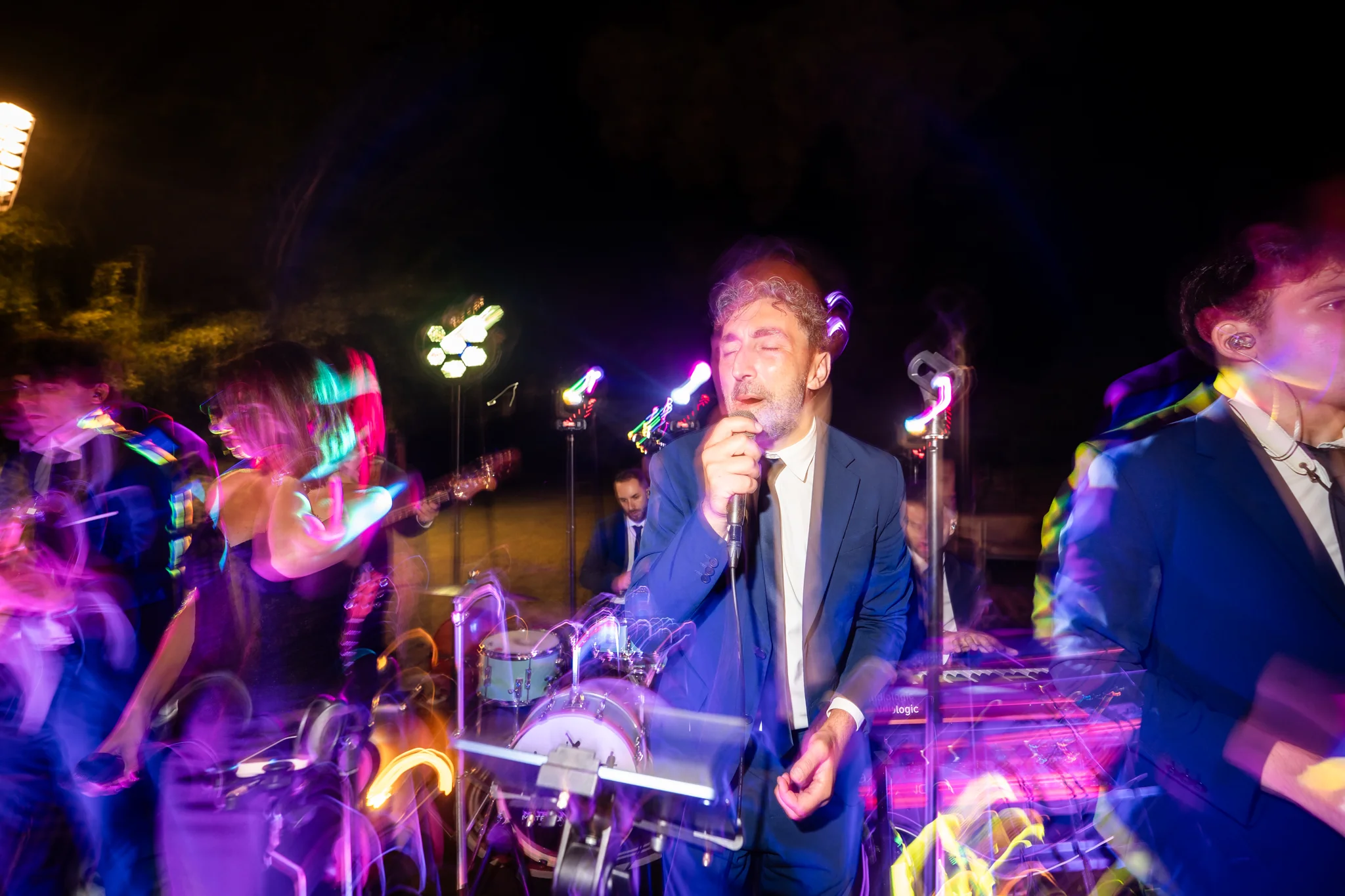 La musica dal vivo durante la festa